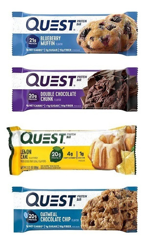 Barra De Proteína Quest Bar Cx 12 Unid Sortidas Sua Escolha Sabor Sortido