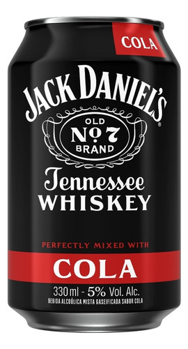 Jack Daniel's & Cola 330ml X 24 Unidades ! 