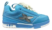 Comprar Tenis  Louis Vuitton Zapatillas Deportivas Lv Skate Cuero De Vaca De Grano Azul Bb