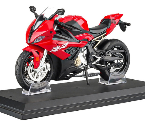 Bmw S1000rr Miniatura Metal Moto Con Luces Y Sonido 1/12