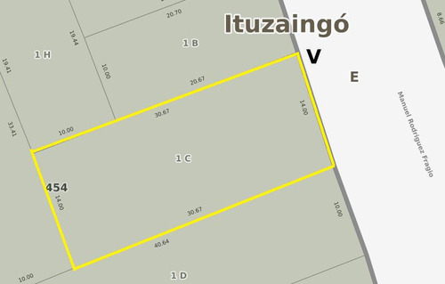 Venta Terreno/lote Fragio 376 - Ituzaingó Norte