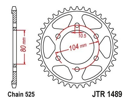 Sprocket Trasero Zx10r Zx9 Z1000 Zx6r Z9 41t 525