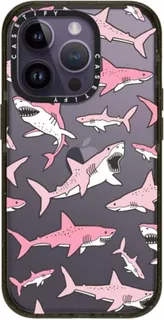 Funda Casetify Para iPhone 14 Pro Shockpr Pink Sharks