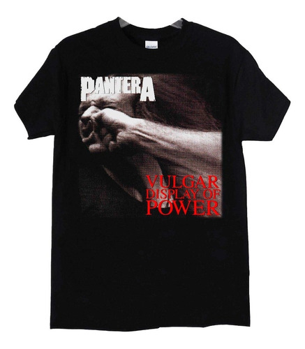 Pantera Vulgar Display Of Power Polera Negra Hombre