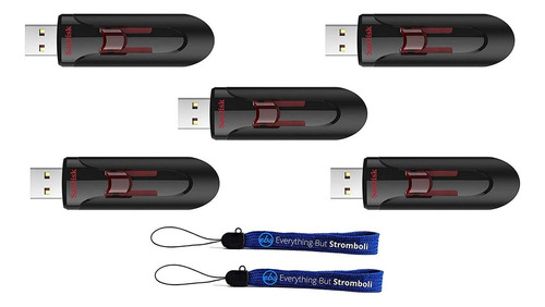 Pendrives Usb 3.0 De 128 Gb Sandisk Cz600 Flash Usb 5-pack