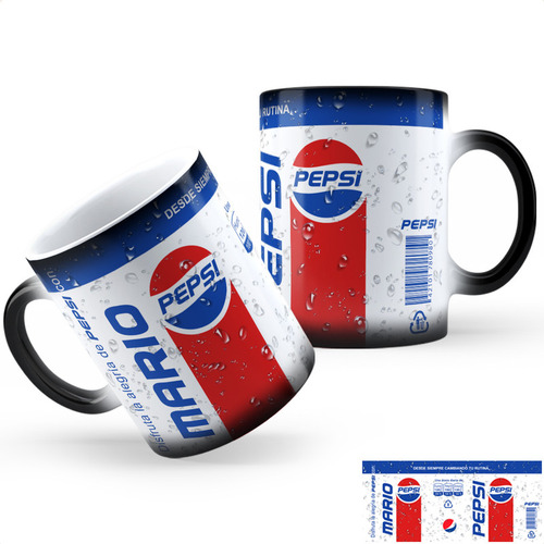 Taza Mágica Pepsi Blanca Calidad