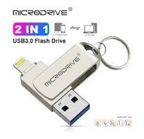 Pendrive Para iPhone, iPad, Pc Y Cualquier Entrada Usb 64gb