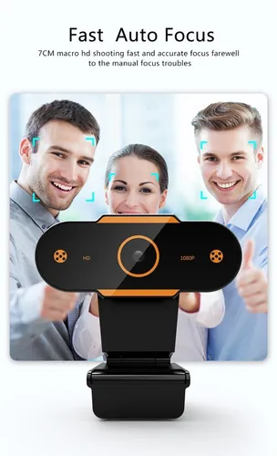 Cámara Web Hd Con Usb Zoom Con Micrófono, Para Vídeo, Chat