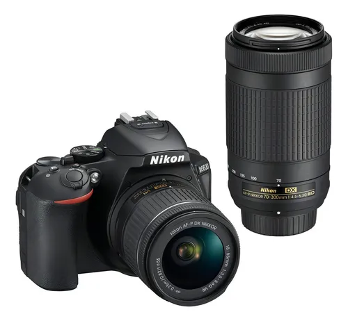 Nikon D5600 Kit with Lenses DSLR color negro