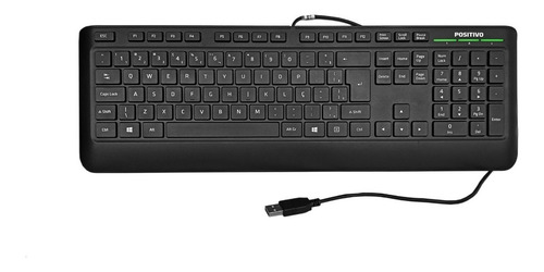 Teclado Usb Com Cabo Positivo Sk-6620 Preto Abnt2 (Recondicionado)