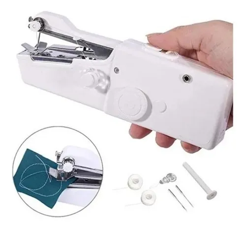 Mini Maquina De Coser Portátil A Pilas Ofertas Claras 130026 SM202 color Blanco