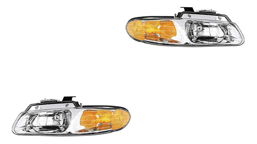 Set Faros Delanteros Depo Dodge Caravan 1996 - 2000