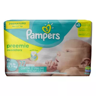 Fralda Descartável Infantil Pampers Prematuro Pacote 27 Unidades