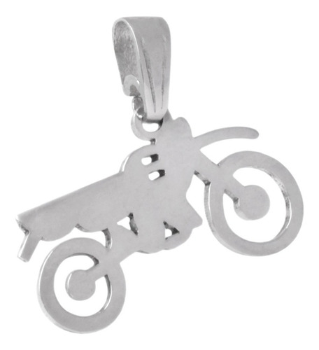 Dije Moto Calada Plata 925 Motociclista Motoquero Medalla