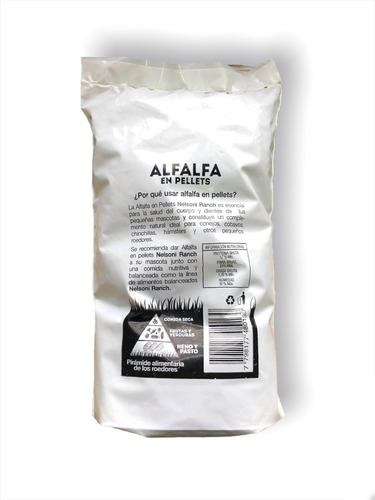 Imagen 5 de 7 de Alfalfa En Pellets Conejo Cobayo Hamster 500gr Nelsoni Ranch