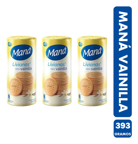 Galletas Dulces Sabor Vainilla -maná (paquete Con 393g)