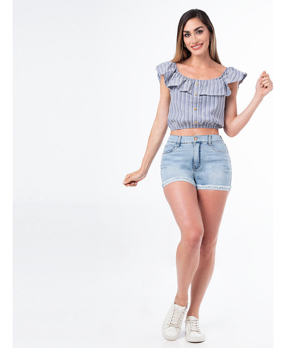 Short Denim Stretch Pionier Thayle Mujer