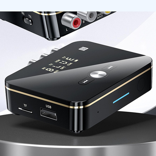 Receptor Transmisor Bluetooth 5,0 Con Control Remoto 2 En 1