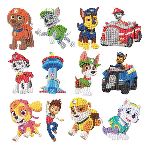Juego De 12 Pegatinas H002 Animal Party, Juego De Pintura Co