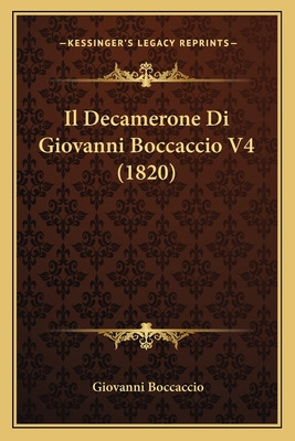 Libro Il Decamerone Di Giovanni Boccaccio V4 (1820) - Boc...