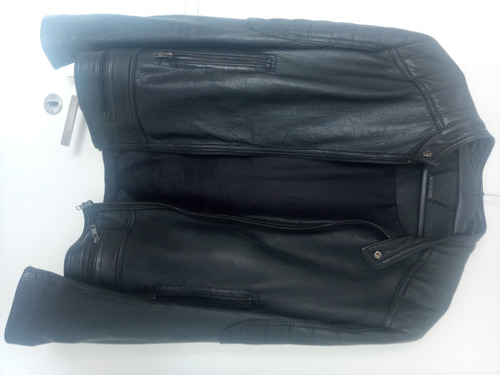 Campera Ay Not Dead Cuero Original Talle Small Negra