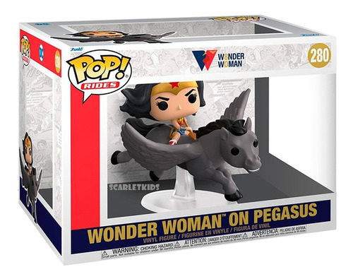 Funko Pop Wonder Woman En Pegasus 280 Pop Rides Orig Scarlet