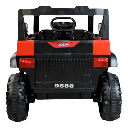 Montable Electrico Recargable Con Control Remoto Para Niños Color Rojo
