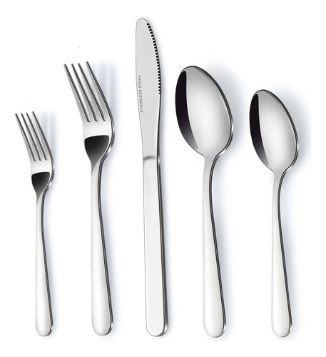 Bestdin Juego De Cubiertos Para 8 Cucharas Y Tenedores Juego