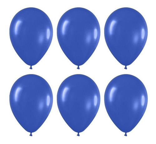 Globos Azules Perlados  X 10 U - Lollipop