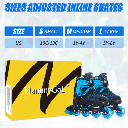 Patines En Línea Ajustables Para Niños Con Ruedas Iluminador