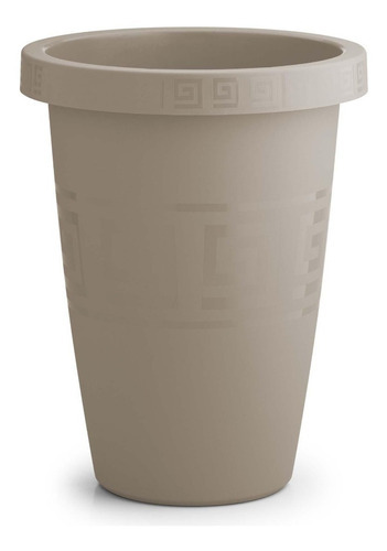 Vaso De Planta Para Arvore Da Felicidade 52cm Jardim Externo Cor Bege Nome Do Desenho Liso