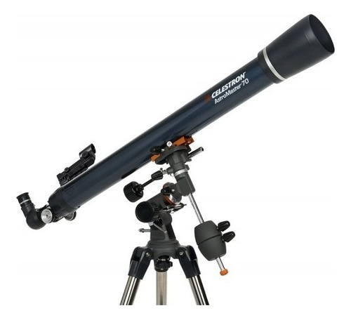 Telescopio Celestron Astromaster 70eq + Camara Color Azul