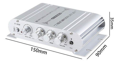 Z Amplificador De Máquina De Sonido Mini Subwoofer Audio