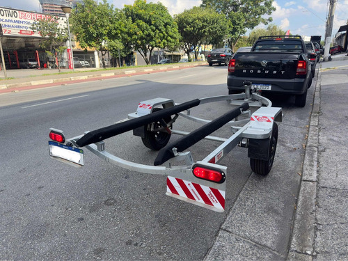 Carretinha Usada Emplacada Para Jet Ski - Galvanizada