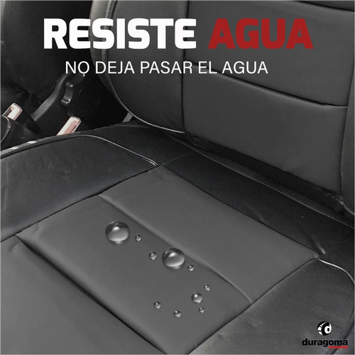 Imagen 6 de 9 de Funda Cubre Asiento Cuerina Acolchada Lumbar P/ Ford Ranger