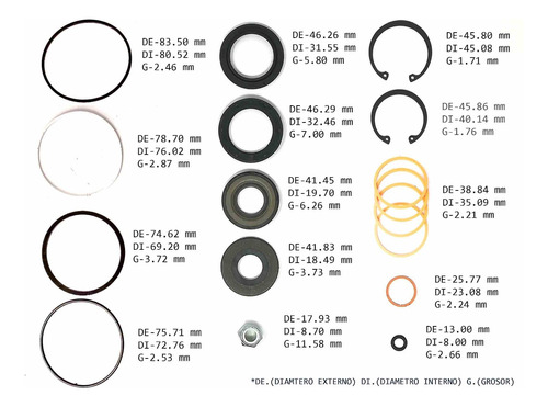 Sellos Direccion Ford E-serie 100 - 350 1994 1995 1996