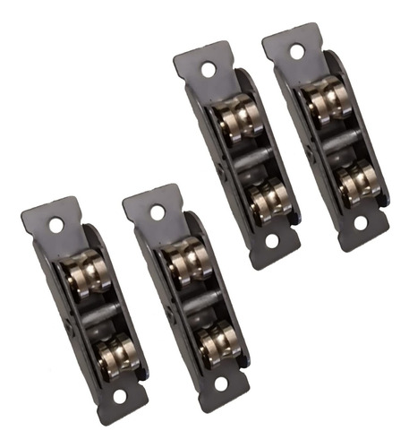 Set Of 4 Door Rollers Runners Pulleys Groove Double To