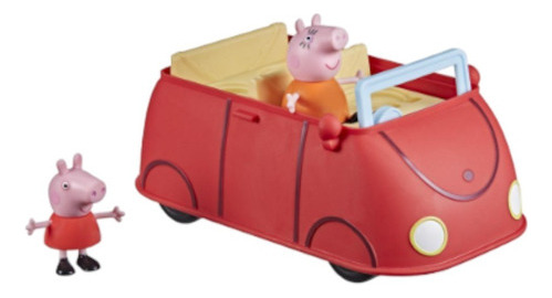 Peppa Pig Automóvil Coche Familiar Rojo 20cm Hasbro Original
