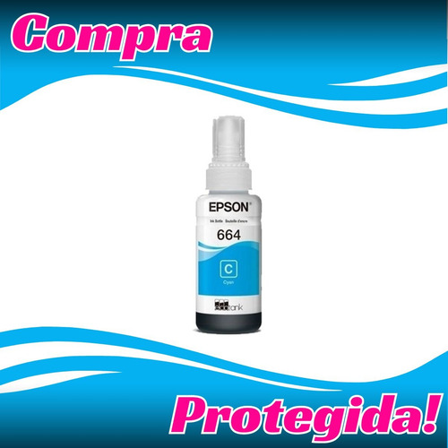 Tinta Epson T664 Amarillo Original 70 Ml 1 Pack