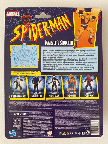 Shocker Spiderman Retro Marvel Legends Animated Series 6pulg (Usado)