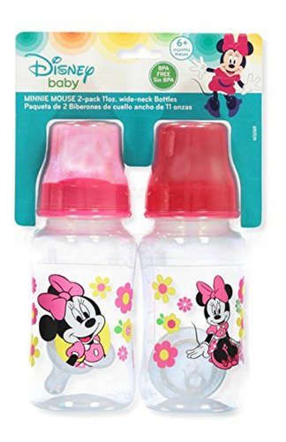 Mamaderas Disney Minnie Mouse Sitting Pretty  Paquete De 2 B