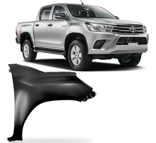 Paralama Hilux 2016 17 18 19 2020 21 2022 Cabine Dupla Ld 