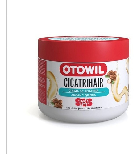 Baño De Crema Cicatrihair Keratina, Argán Y Quinoa X 250gr