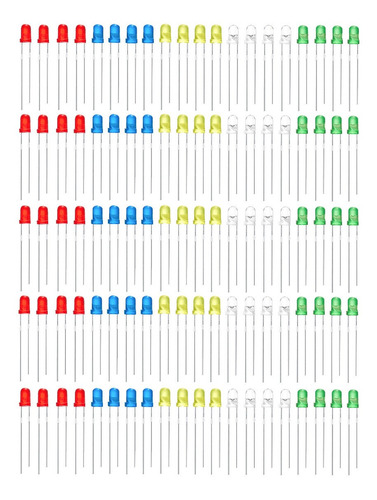 Led Electrónica Luz Colores Proyecto Escolar 100 Piezas