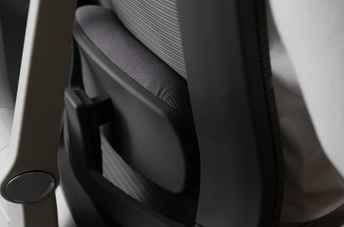 Silla de oficina ergonómica sobre lienzo -Mk-6188, material de tapicería negro, pantalla de malla