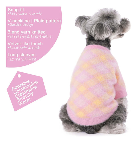 Algudbilt Dog Sweater Pequeño Ropa De Invierno De Invierno C