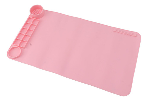 Alfombrilla De Silicona Para Manualidades, Color Rosa, 19.7