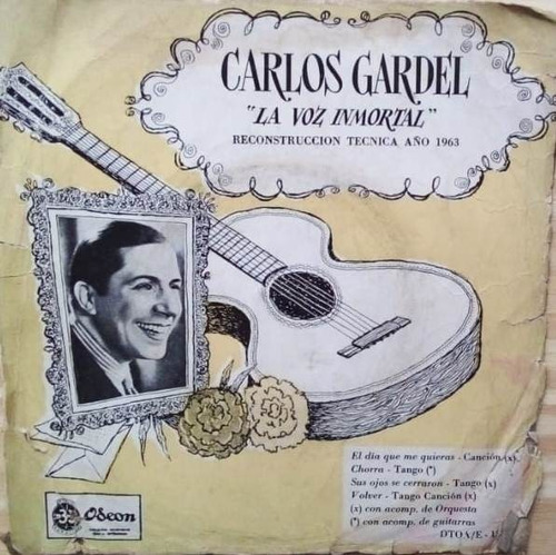 Disco Vinilo De Carlos Gardel, La Voz Inmortal