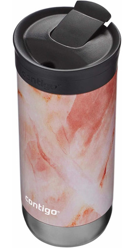 Termo Huron Snapseal Contigo® Acero Inox, Rose Quartz, 473ml Color Rosa quartz