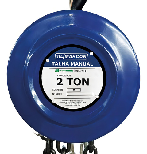 Talha Manual Compacta 2000kg 3mt (ta-5) - Marcon